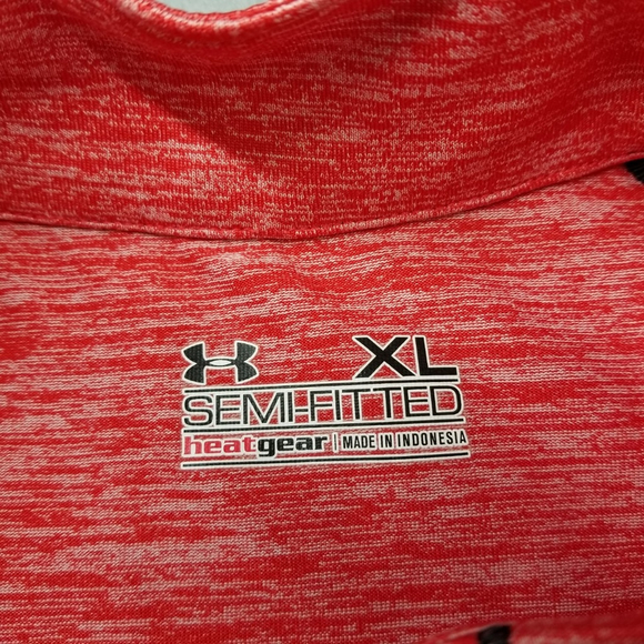 Texas Tech Under Armour 1/4 Zip Shirt Womens XL Red Semi Fitted Long Sleeve Tech - Picture 3 of 9